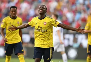Arsenal's Eddie Nketiah Scores His Second Goal against Fiorentina in 2019 International Champions Cup, Charlotte