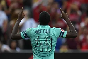 Arsenal V PSG Pre Season Friendly 2018-19 Prints: Arsenal's Eddie Nketiah Scores Stunner: Arsenal Stuns Paris Saint-Germain in 2018 International Champions Cup