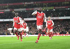 Arsenal V Manchester United 2022-23 Prints: Arsenal's Eddie Nketiah Scores Thriller Against Manchester United in 2022-23 Premier League