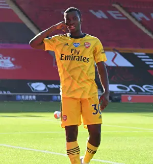 Southampton V Arsenal 2019-20 Prints: Arsenal's Eddie Nketiah Scores the Winner Against Southampton in Premier League Showdown (2019-20)