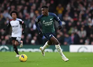 Arsenal's Eddie Nketiah Shines in Fulham vs Arsenal Premier League Clash (2023-24)
