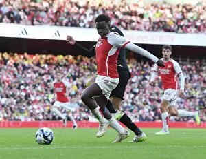 Arsenal V AS Monaco 2023-24 Prints: Arsenal's Eddie Nketiah Star Performance: Arsenal FC vs AS Monaco Emirates Cup Clash (2023-24)