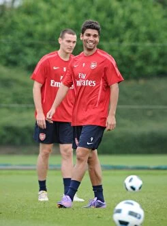 Images Dated 6th July 2010: Arsenal's Eduardo at London Colney Training Ground, 2010