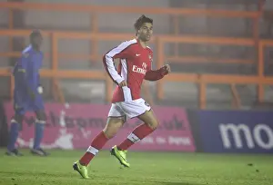 Arsenal Reserves V Portsmouth Reserves 2008-09 Prints: Arsenal's Eduardo Scores Brace in 2:0 Victory over Portsmouth Reserves