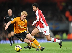 Arsenal V Hull City 2009-10 Prints: Arsenal's Eduardo Scores against Hull City: Arsenal 3-0