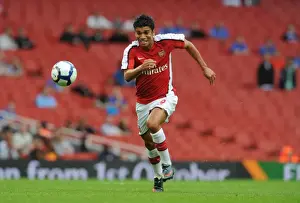 Arsenal V Athletico Madrid 2009-10 Prints: Arsenal's Eduardo Scores the Winning Goal Against Athletico Madrid at the Emirates Cup
