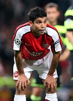Images Dated 26th August 2009: Arsenal's Eduardo Shines: 3-1 Victory Over Celtic in UEFA Champions League Qualifier