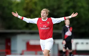 Arsenal Ladies V Rayo Vallecano 2010 - 11 Prints: Arsenal's Ellen White Scores in 4-1 Victory over Rayo Vallecano in UEFA Champions League