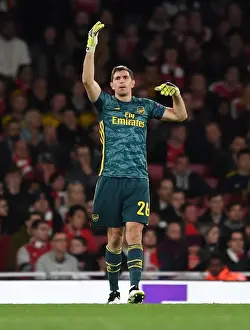 Arsenal's Emi Martinez in Action Against Standard Liege in Europa League Match