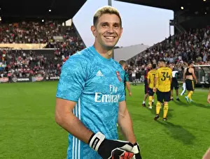 Angers SCO V Arsenal 2019-20 Prints: Arsenal's Emi Martinez Reflects After Angers Pre-Season Friendly