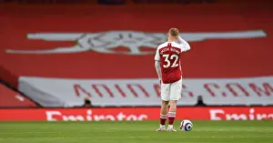Arsenal V West Bromwich Albion 2020-21 Prints: Arsenal's Emile Smith Rowe Before Empty Emirates: Arsenal v West Bromwich Albion
