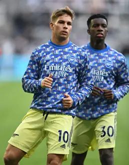 Newcastle United V Arsenal 2021-22 Prints: Arsenal's Emile Smith Rowe Gears Up for Newcastle United Clash in Premier League