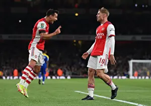 Arsenal V AFC Wimbledon 2021-22 Prints: Arsenal's Emile Smith Rowe Scores Second Goal Against AFC Wimbledon in Carabao Cup