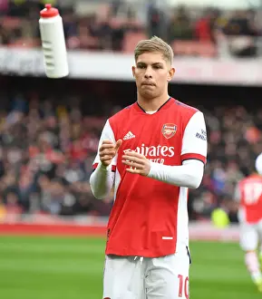 Arsenal V Brentford 2021-22 Prints: Arsenal's Emile Smith Rowe Shines in Premier League Clash Against Brentford