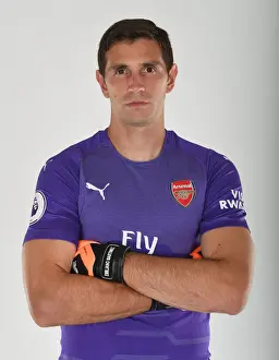 Arsenal's Emiliano Martinez at 2018/19 First Team Photo Call