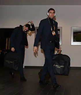 Arsenal V Sporting Clube De Portugal 2018-19 Prints: Arsenal's Emiliano Martinez Arrives at Emirates Stadium Ahead of Arsenal v Sporting CP UEFA Europa League Match