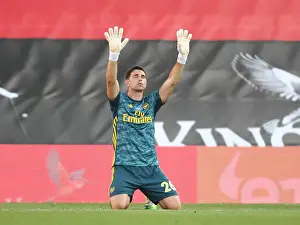 Southampton V Arsenal 2019-20 Prints: Arsenal's Emiliano Martinez Celebrates Win Against Southampton in 2019-20 Premier League