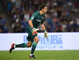 Arsenal V Chelsea - Pre Season 2017-18 Prints: Arsenal's Emiliano Martinez Faces Off Against Chelsea in Beijing Pre-Season Friendly