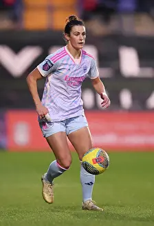 Liverpool Women V Arsenal Women 2023-24 Prints: Arsenal's Emily Fox Outsprints Liverpool Defenders in Barclays Women's Super League