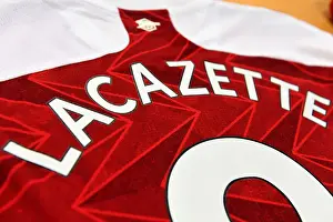 Arsenal V Sheffield United 2020-21 Prints: Arsenal's Empty Emirates: Alex Lacazette Prepares for Sheffield United Clash (2020-21)