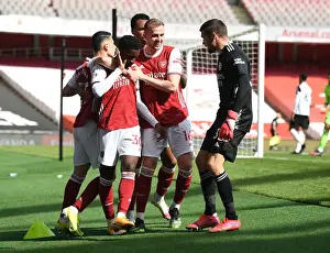 Arsenal V Fulham 2020-21 Prints: Arsenal's Empty Emirates: Nketiah Scores Thrilling Goal Amidst COVID-19 Restrictions