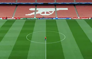 Arsenal's Emirates Stadium: Battle-Ready Pitch for UCL Qualifiers (2014) - Arsenal vs. Besiktas