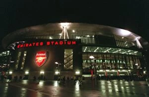 Images Dated 24th November 2006: Arsenal's Emirates Stadium: Battlefield before the 3:1 Victory over Hamburg in UEFA Champions League