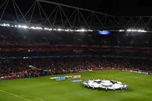 Arsenal V Marseille 2013-14 Prints: Arsenal's Emirates Stadium: Preparing for Marseille in the Champions League