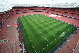 Arsenal V Udinese 2011-12 Prints: Arsenal's Emirates Stadium Ready for Udinese in 2011-12 UEFA Champions League Play-Off