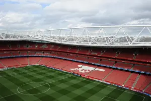 Arsenal V Udinese 2011-12 Prints: Arsenal's Emirates Stadium Ready for Udinese Clash in 2011-12 UEFA Champions League