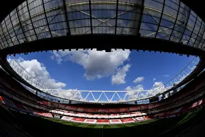 Arsenal V Villarreal 2020-21 Prints: Arsenal's Emirates Stadium: Empty Seats in UEFA Europa League Semi-Final Against Villarreal CF