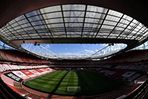 Arsenal V Villarreal 2020-21 Prints: Arsenal's Empty Emirates: UEFA Europa League Semi-Final Against Villarreal Amidst Coronavirus Restrictions
