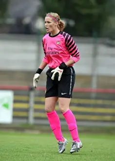 Arsenal Ladies V ZFK Masinac 2010-11 Prints: Arsenal's Emma Byrne Stars in Historic 9-0 UEFA Women's Champions League Victory