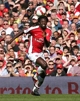 Arsenal V Manchester City 2008-09 Prints: Arsenal's Emmanuel Adebayor Scores in 2:0 Victory over Manchester City