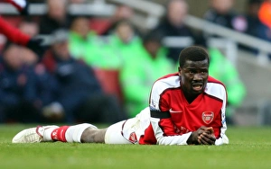 Arsenal's Emmanuel Eboue in Action Against West Ham United, 0:0, Barclays Premier League, Emirates Stadium, 31/01/09