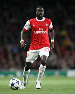 Arsenal V Shaktar Donetsk 2010 - 11 Prints: Arsenal's Emmanuel Eboue Celebrates in Arsenal 5-1 Victory over Shaktar Donetsk in UEFA Champions League Group H