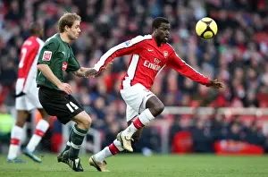Arsenal V Plymouth Argyle - FA Cup 2008-09 Prints: Arsenal's Emmanuel Eboue Shines in 3:1 FA Cup Victory over Plymouth Argyle, 3/1/09