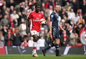 Arsenal V Blackburn Rovers 2008-9 Prints: Arsenal's Emmanuel Eboue Shines in 4-0 Victory over Blackburn Rovers