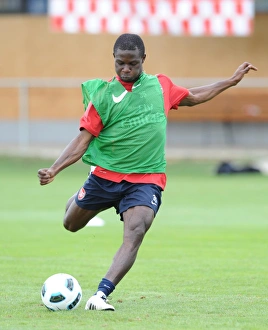 Pre Season 2010-11 Prints: Arsenal's Emmanuel Frimpong at Training Camp, Austria, 2010