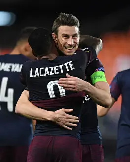 Arsenal's Emotional Reunion: Lacazette and Koscielny's Heartfelt Hug in Europa League Semifinal