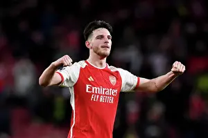 Arsenal's Emotional Victory: Declan Rice Amidst Jubilant Fans (2023-24)