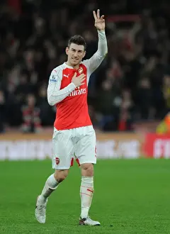 Arsenal V Manchester City 2015-16 Prints: Arsenal's Emotional Victory Over Manchester City: Laurent Koscielny's Celebration (2015-16)