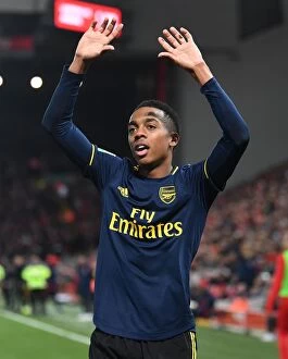 Images Dated 31st October 2019: Arsenal's Epic 5-5 Comeback: Joe Willock's Brace at Anfield - Carabao Cup 2019-20