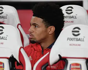 Arsenal's Ethan Nwaneri Prepares for Arsenal v West Ham United in the Premier League (2023-24)