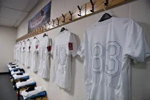 Arsenal's Ethan Nwaneri's Shirt in Oxford United's FA Cup Dressing Room (2023)