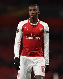 Arsenal V BATE Borisov 2017-18 Prints: Arsenal's Europa League Standout: Eddie Nketiah in Action vs. BATE Borisov