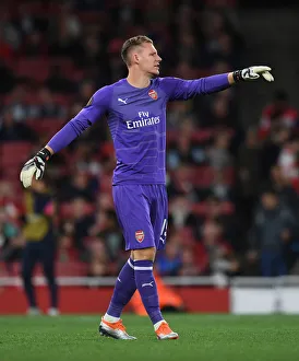 Arsenal V FC Vorskla Poltava 2018_19 Prints: Arsenal's Europa League Star: Bernd Leno in Action