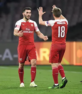 Napoli V Arsenal 2018-19 Prints: Arsenal's Europa League Triumph: Napoli Showdown Celebration