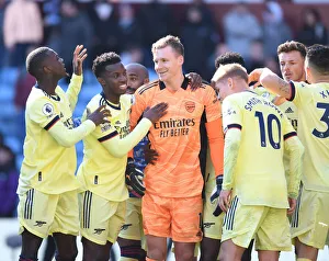 Aston Villa V Arsenal 2021-22 Prints: Arsenal's Exultant Five: Pepe