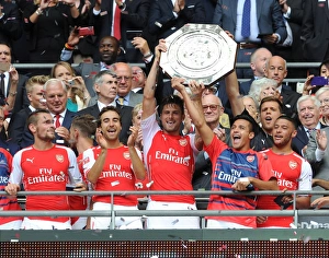 Arsenal V Manchester City - FA Community Shield 2014/15 Prints: Arsenal's FA Community Shield Winning Team: Debuchy